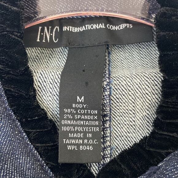 I.N.C. International Concepts Jean Jacket Women's Medium - Picture 9 of 12